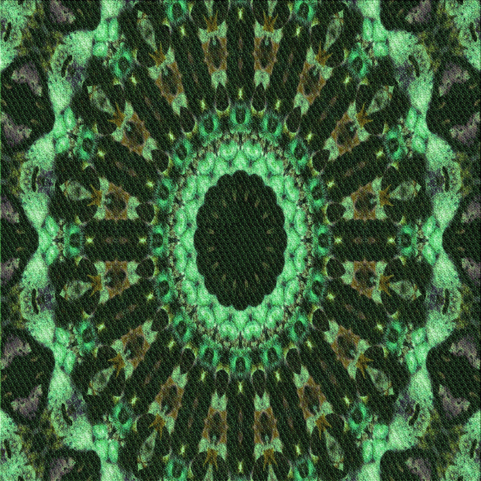 Round Machine Washable Transitional Dark Forest Green Rug, wshpat1763grn