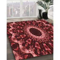 Patterned Red Rug, pat1763rd