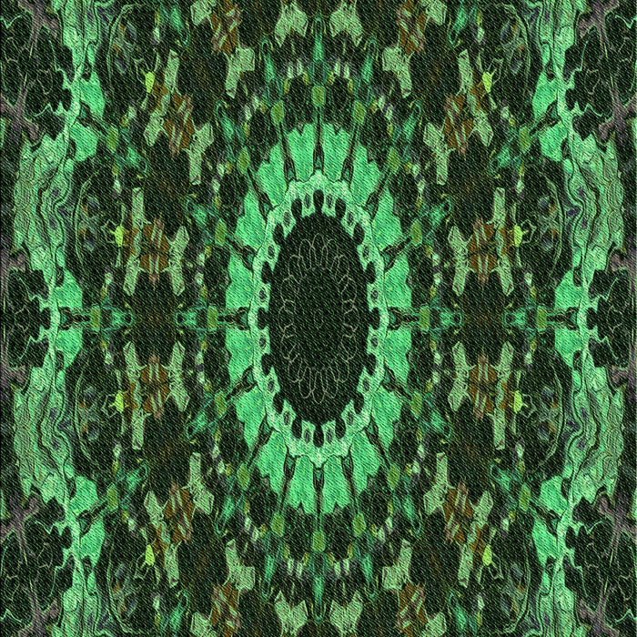 Patterned Dark Forest Green Rug, pat1764grn