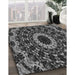 Machine Washable Transitional Charcoal Black Rug in a Family Room, wshpat1764gry