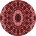 Square Machine Washable Transitional Red Rug in a Living Room, wshpat1764rd