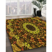 Patterned Red Rug, pat1764yw