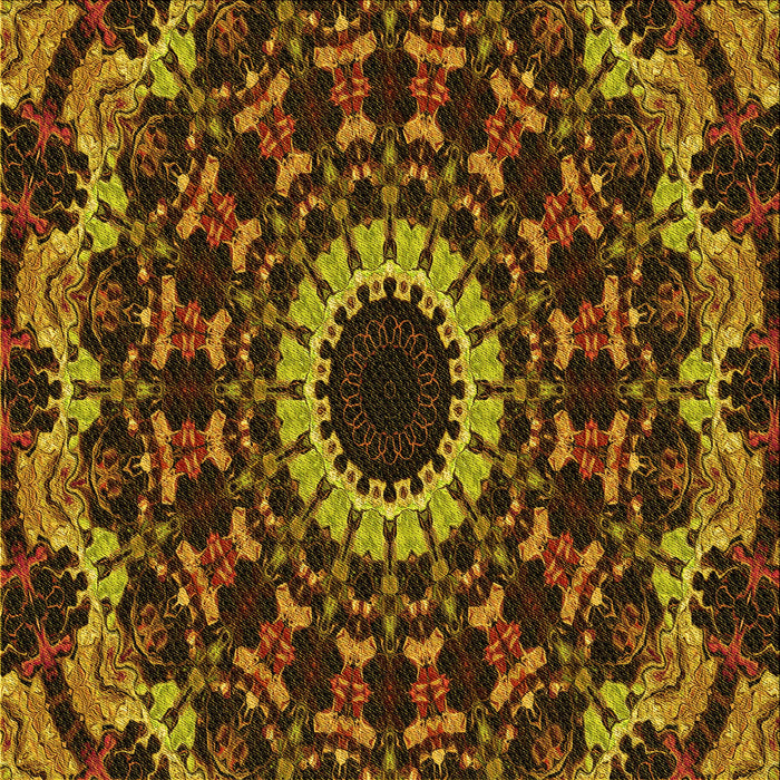 Round Patterned Red Rug, pat1764yw