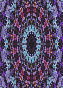 Patterned Lavender Purple Modern Rug, pat1764