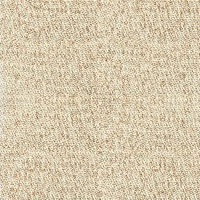 Round Patterned Vanilla Gold Rug, pat1765brn