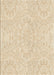 Machine Washable Transitional Vanilla Gold Rug, wshpat1765brn