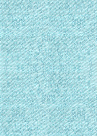 Machine Washable Transitional Diamond Blue Rug, wshpat1765lblu