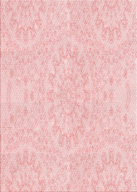 Machine Washable Transitional Pastel Red Pink Rug, wshpat1765rd