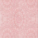 Round Patterned Pastel Red Pink Rug, pat1765rd