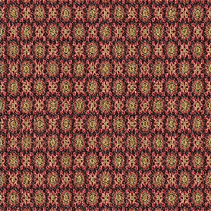 Patterned Red Rug, pat1766brn