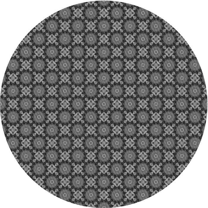 Square Patterned Gray Rug, pat1766gry