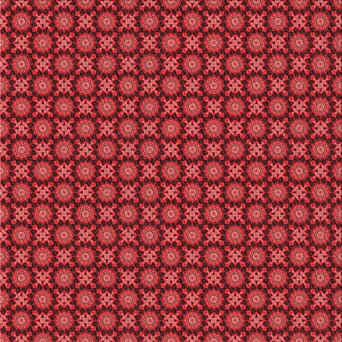 Round Patterned Red Rug, pat1766rd