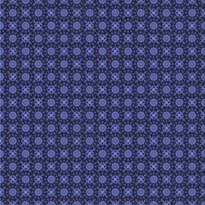 Round Patterned Night Blue Rug, pat1767blu