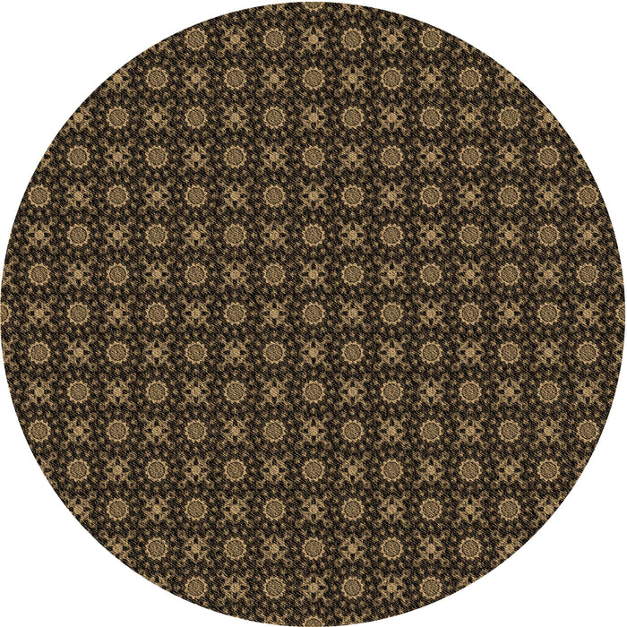 Square Patterned Midnight Gray Rug, pat1767brn