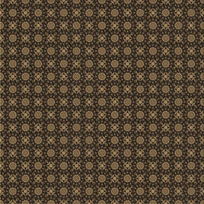 Round Patterned Midnight Gray Rug, pat1767brn