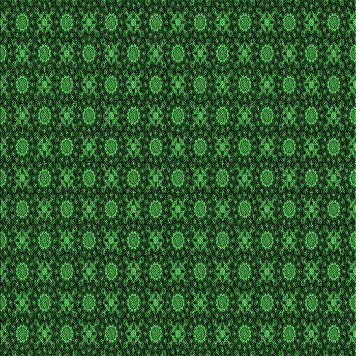 Machine Washable Transitional Dark Forest Green Rug, wshpat1767grn