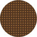 Square Patterned Black Brown Rug, pat1767org