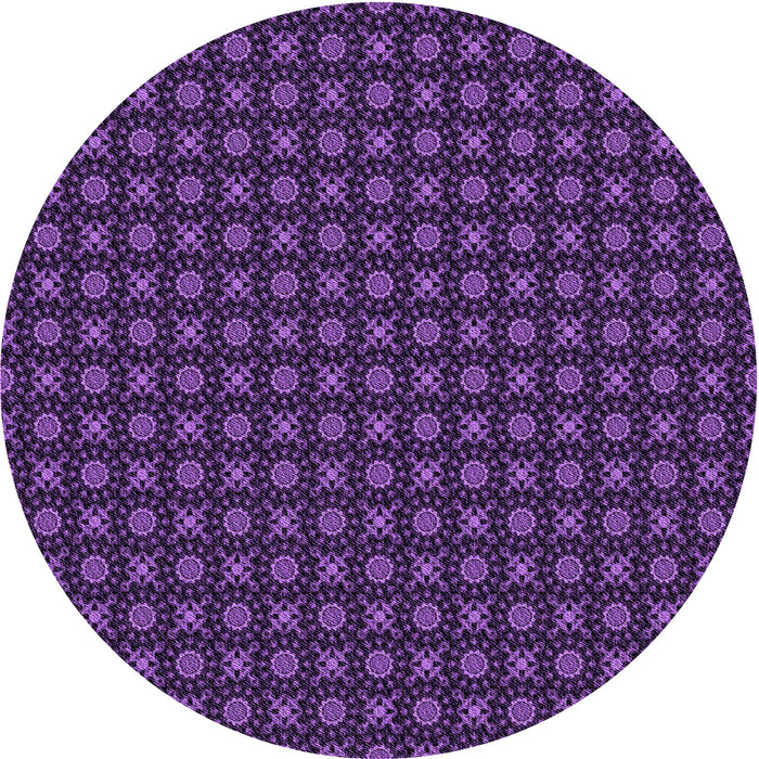 Square Machine Washable Transitional Dark Purple Rug in a Living Room, wshpat1767pur