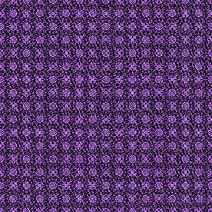 Round Patterned Dark Purple Rug, pat1767pur