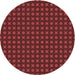 Square Patterned Maroon Red Rug, pat1767rd