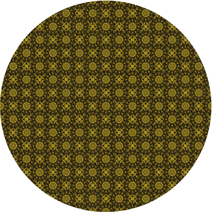 Square Patterned Black Brown Rug, pat1767yw