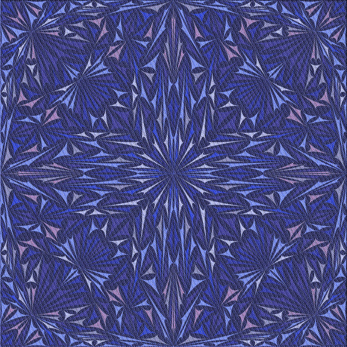 Round Patterned Denim Dark Blue Rug, pat1768blu