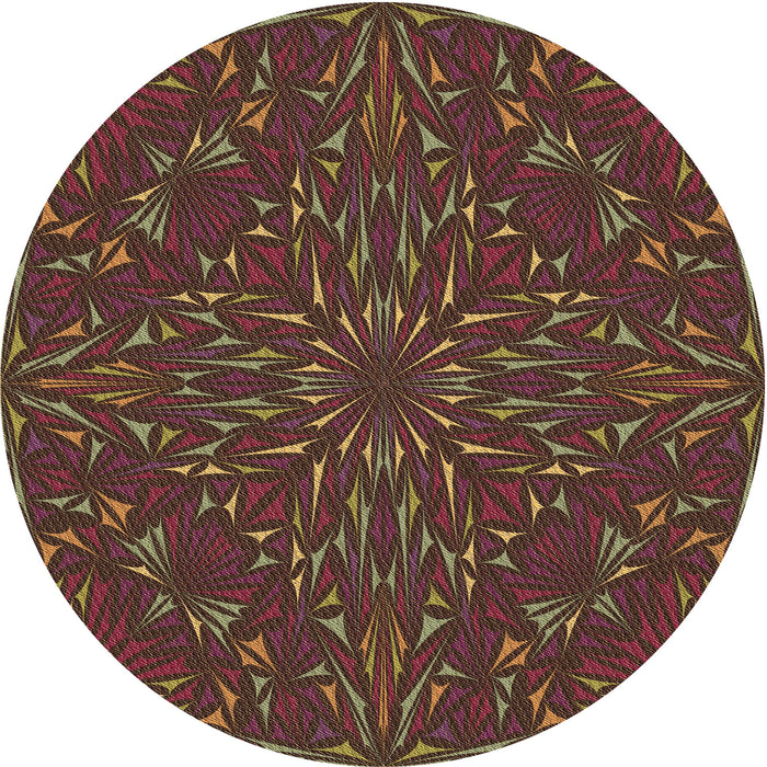 Square Machine Washable Transitional Sienna Brown Rug in a Living Room, wshpat1768brn