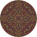 Square Patterned Sienna Brown Rug, pat1768brn