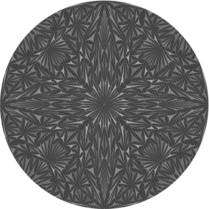 Square Patterned Silver Gray Rug, pat1768gry