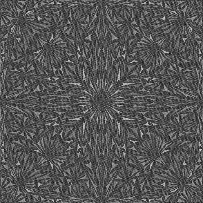 Round Patterned Silver Gray Rug, pat1768gry