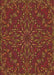 Machine Washable Transitional Red Rug, wshpat1768org