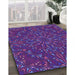 Machine Washable Transitional Bright Purple Rug in a Family Room, wshpat1768pur