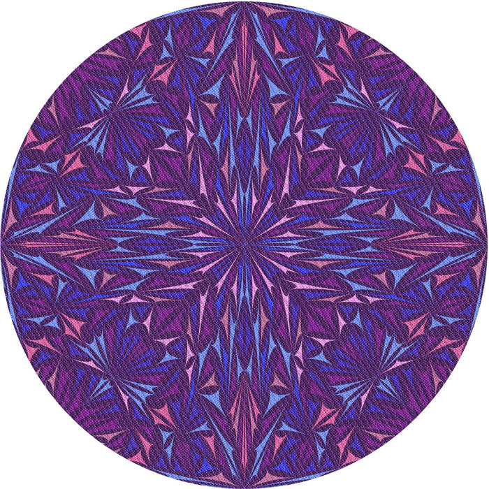 Square Patterned Bright Purple Rug, pat1768pur