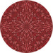 Square Patterned Red Rug, pat1768rd