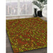 Machine Washable Transitional Saffron Red Rug in a Family Room, wshpat1768yw