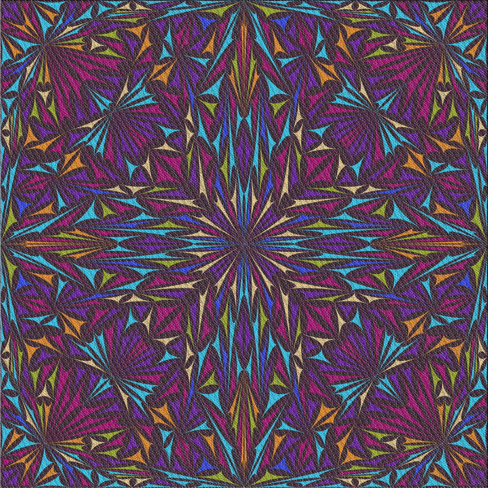 Square Patterned Dark Purple Novelty Rug, pat1768