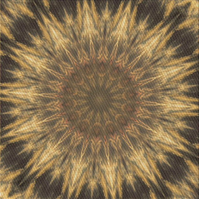 Round Machine Washable Transitional Caramel Brown Rug, wshpat1769brn