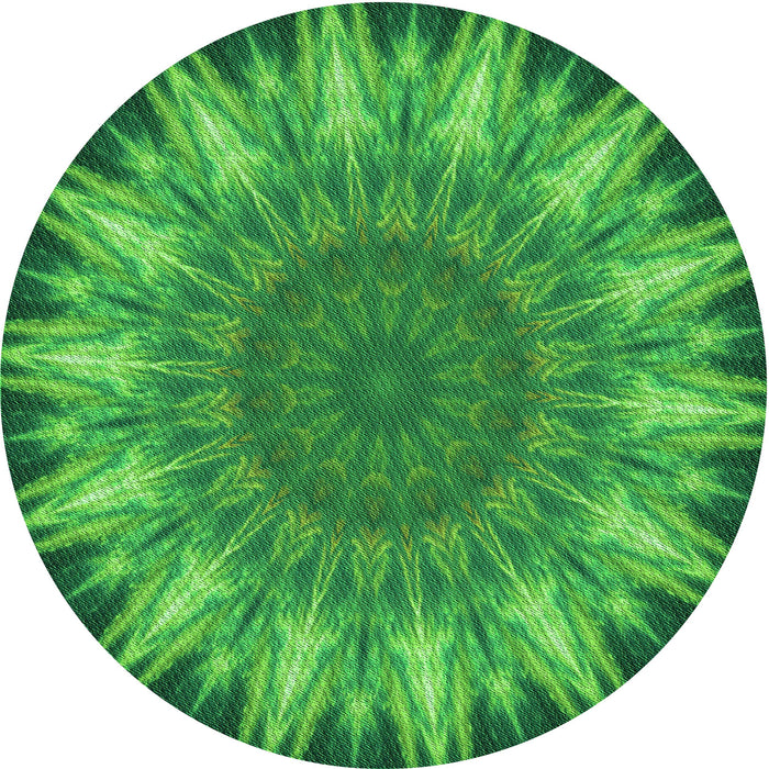 Square Machine Washable Transitional Green Rug in a Living Room, wshpat1769grn