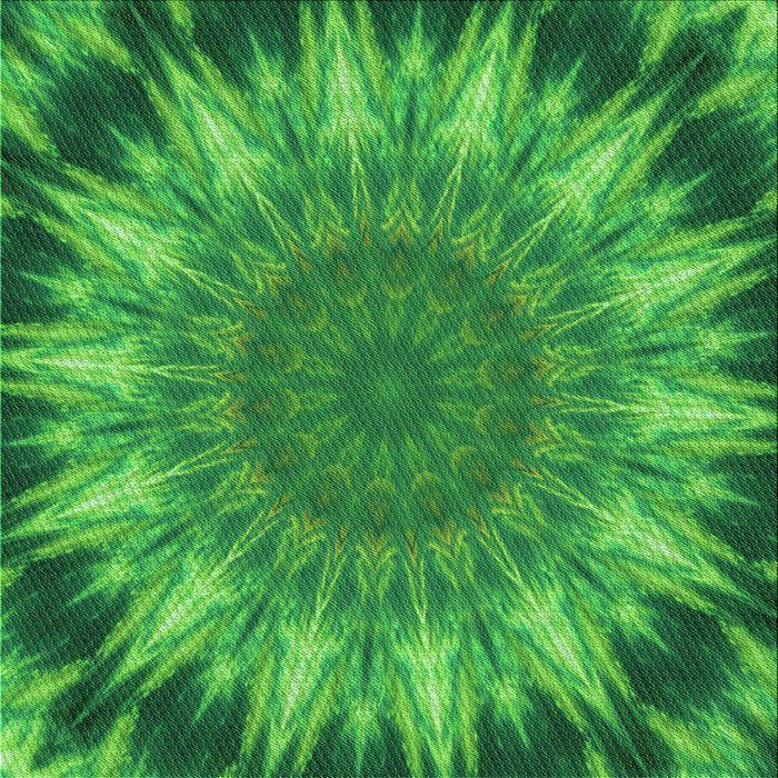 Round Patterned Green Rug, pat1769grn