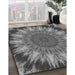 Patterned Gray Rug in Family Room, pat1769gry