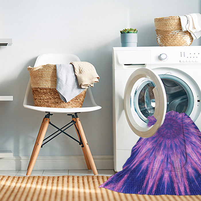 Machine Washable Transitional ly Purple Rug in a Washing Machine, wshpat1769pur