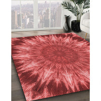 Patterned Red Rug, pat1769rd