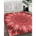 Machine Washable Transitional Red Rug in a Family Room, wshpat1769rd