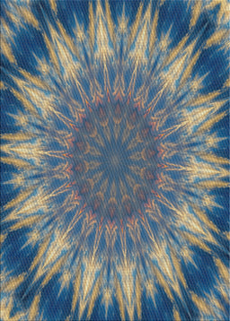 Patterned Blue Novelty Rug, pat1769