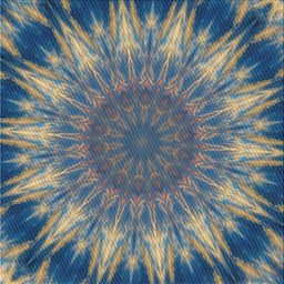 Square Patterned Blue Novelty Rug, pat1769