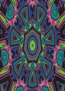 Patterned Dark Purple Novelty Rug, pat176