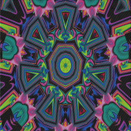 Square Patterned Dark Purple Novelty Rug, pat176