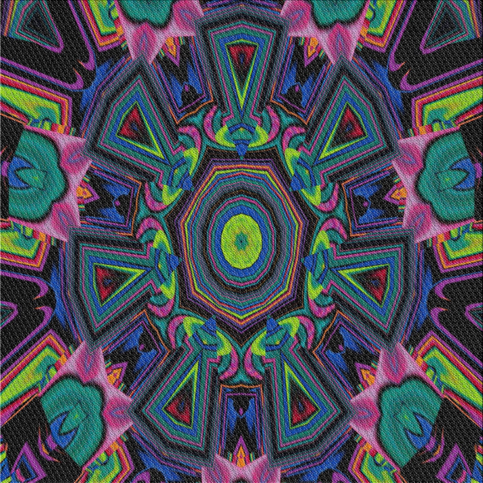 Square Patterned Dark Purple Novelty Rug, pat176