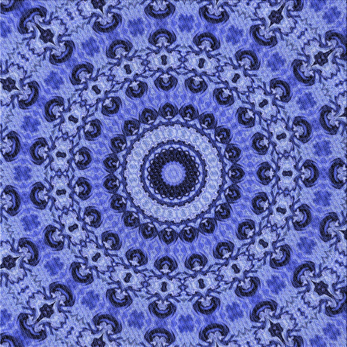 Round Machine Washable Transitional Sky Blue Rug, wshpat177blu