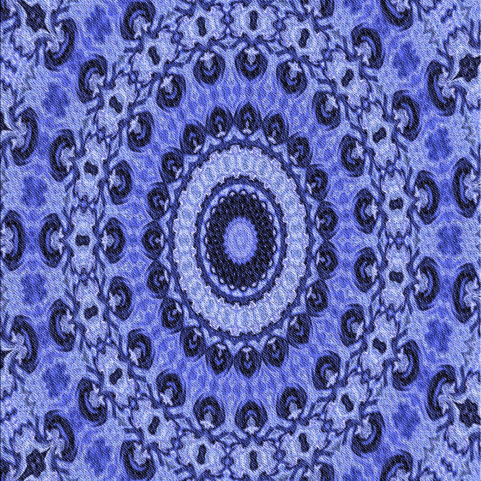 Patterned Sky Blue Rug, pat177blu